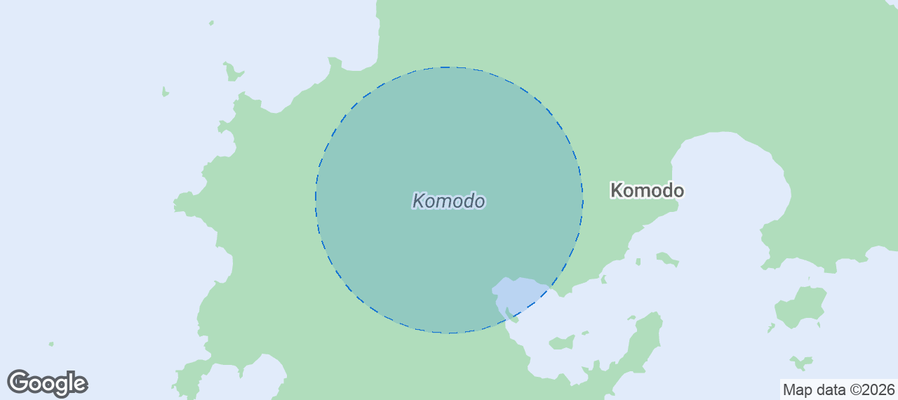Komodo Airbnb map